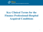 Key Clinical Terms for the Finance Professional