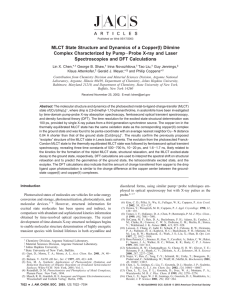 MLCT State Structure and Dynamics of a Copper(I) Diimine