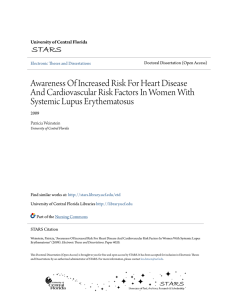 Awareness Of Increased Risk For Heart Disease And