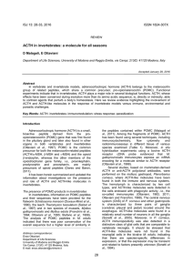 Adrenocorticotropic hormone: a molecule for all seasons