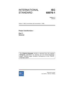 INTERNATIONAL STANDARD IEC 60076-1