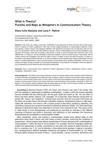 1. Theory as Puzzle-Solving or Map-Reading