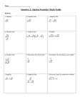 Semester 2: Algebra Geometry Study Guide