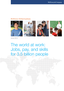 The world at work: Jobs, pay, and skills for 3.5 billion