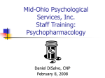 Psychopharmacology Training
