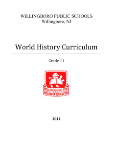 World History Curriculum