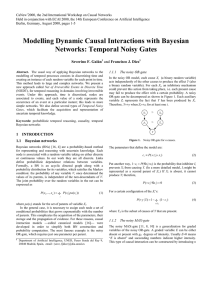 Modelling Dynamic Causal Interactions with Bayesian Networks