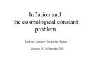 Inflation and the cosmological constant problem