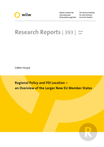 wiiw Research Report 393: Regional Policy and FDI Location – an