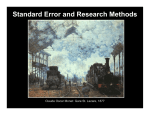 Power Point - Standard Error and Research Methods