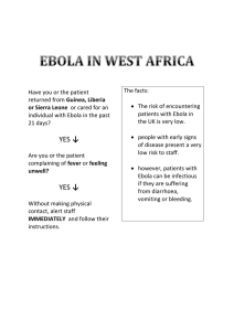 ebola in west africa - Tadley Medical Partnership