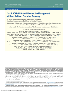 2013 ACCF/AHA Guideline for the Management of Heart Failure