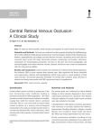 Central Retinal Venous Occlusion
