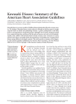 Kawasaki Disease: Summary of the American Heart Association