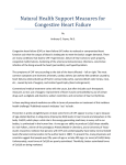 Natural Health Support Measures for Congestive Heart Failure