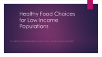Healthy Food Choices for Low Income Populations - RN