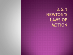 3.5.1 newtons laws