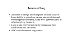 Tumors of lung
