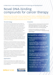 Novel DNA-binding compounds for cancer therapy