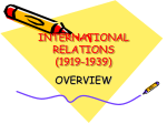 INTERNATIONAL RELATIONS (1919