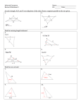 Informal Geometry Name: Review Worksheet 2 Pd: ______ Date: In