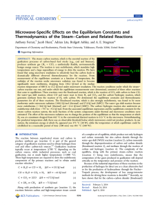 Microwave-Specific Effects on the Equilibrium Constants and