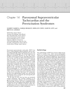 Chapter 14 Paroxysmal Supraventricular Tachycardias and the