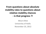 From questions about absolute mobility rates to questions about