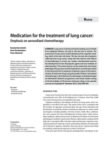 Medication for the treatment of lung cancer
