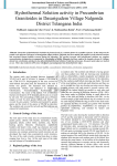 Hydrothermal Solution activity in Precambrian Granitoides in