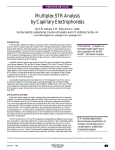 Multiplex STR Analysis by Capillary Electrophoresis