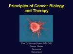 Saturday 30 April - R. Stahel - Biology of cancer