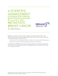 METASTATIC BREAST CANCER A SCIENTIFIC ADVANCEMENT