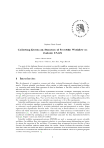Collecting Execution Statistics of Scientific Workflow on Hadoop