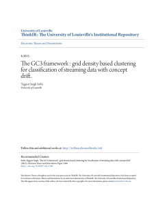 The GC3 framework : grid density based clustering for