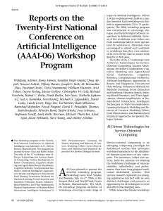 Reports on the Twenty-First National Conference on Artificial