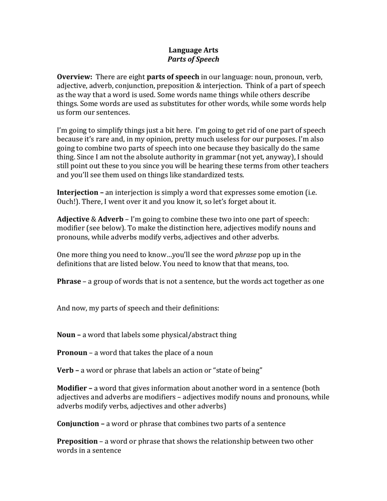 word and phrase modifiers