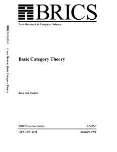 Basic Category Theory