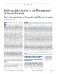 Erythropoietic Agents in the Management of Cancer