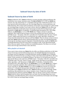 Sadesati future by date of birth