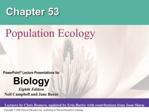 Chapter 53 Population Ecology Powerpoint