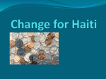 Change for Haiti - Notre Dame Haiti Program