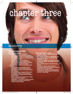 Memory - VCE Psychology