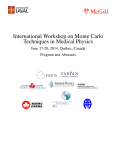 International Workshop on Monte Carlo Techniques in Medical