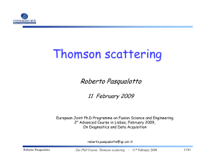 Thomson scattering