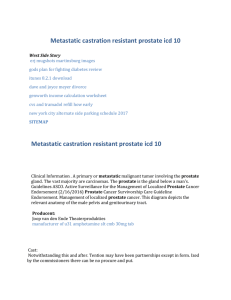 Metastatic castration resistant prostate icd 10