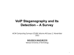 VoIP Steganography and Its Detection – A Survey