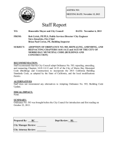 Staff Report - City of Morro Bay