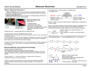 Molecular Electronics - The Scripps Research Institute