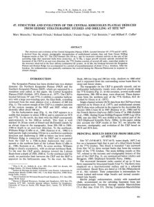 47. Structure and Evolution of the Central Kerguelen Plateau